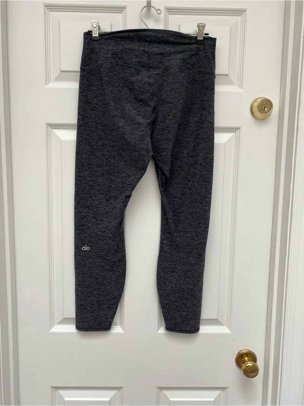 ALO Yoga Charcoal Heather High-Rise Leggings - Large